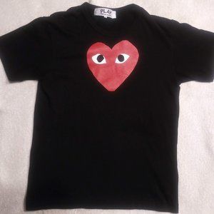Comme des Garcons Play Black With Red Heart Mens